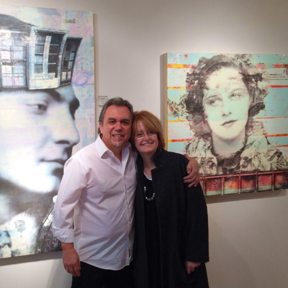 Thanks Fred! Fred Holmes and Marybeth Rothman, at Frederick Holmes and Company Gallery, Seattle, WA. October 3, 2014.